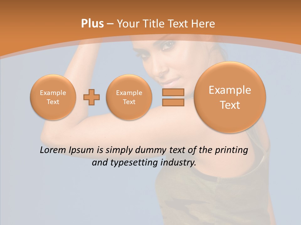 Biceps Pretty Feminine PowerPoint Template