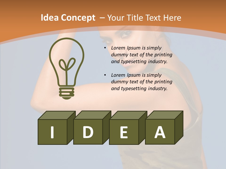 Biceps Pretty Feminine PowerPoint Template