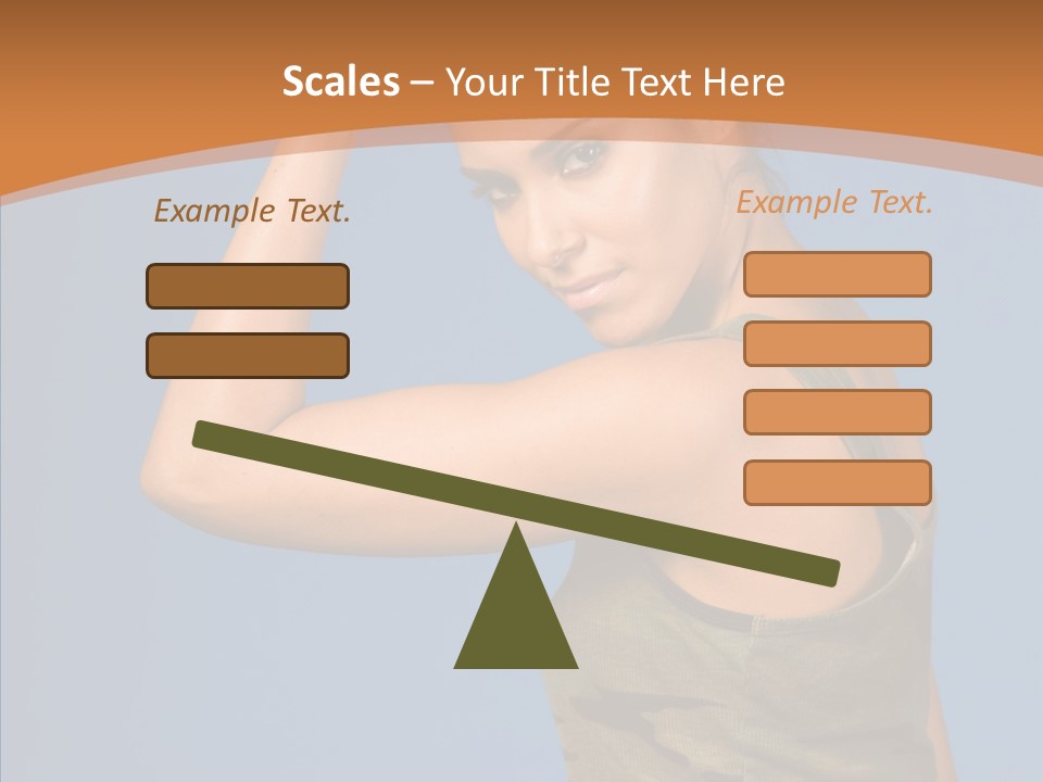 Biceps Pretty Feminine PowerPoint Template