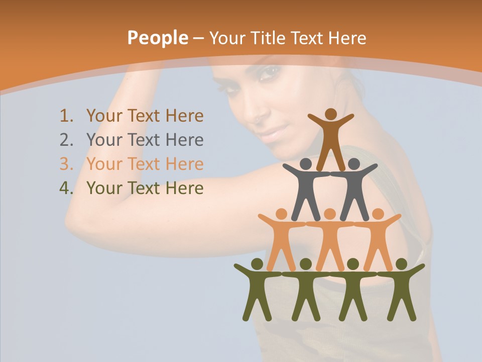 Biceps Pretty Feminine PowerPoint Template