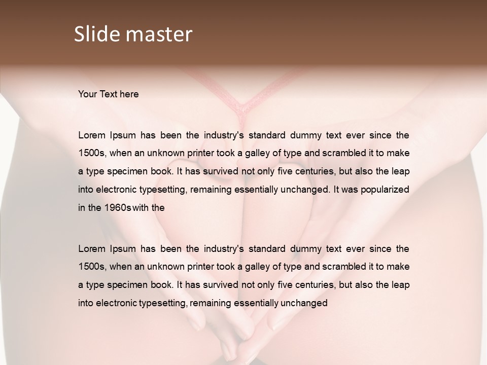 Cosmetics Makeup Modeling PowerPoint Template