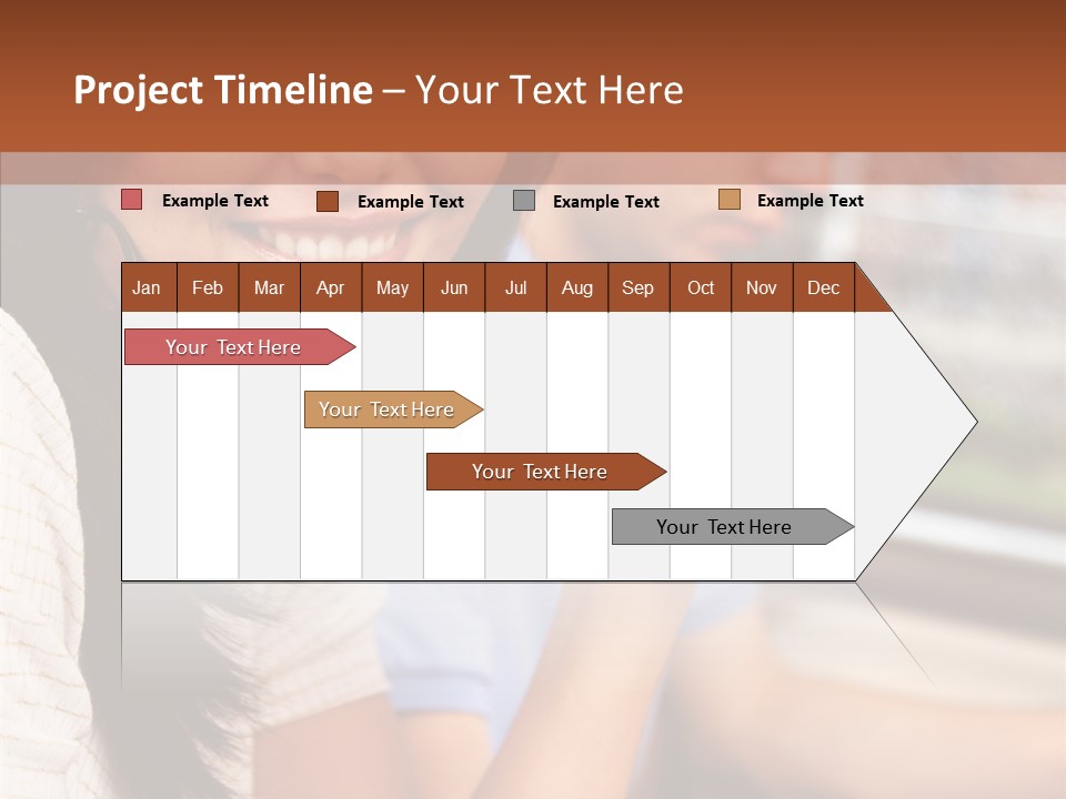 Cheerful Cup Brunette PowerPoint Template