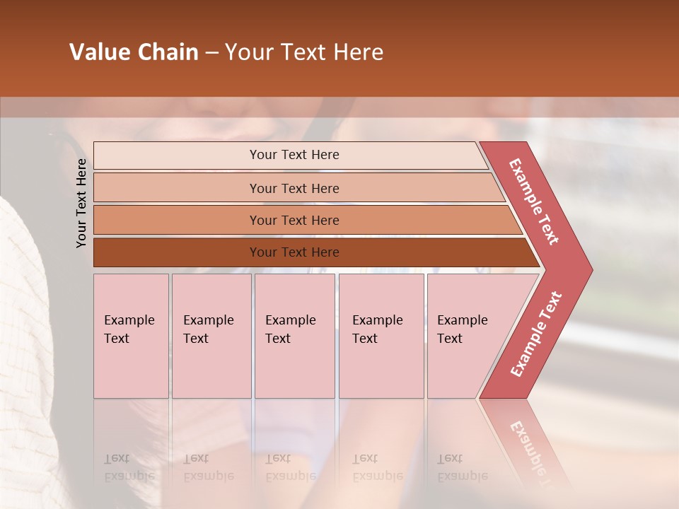 Cheerful Cup Brunette PowerPoint Template