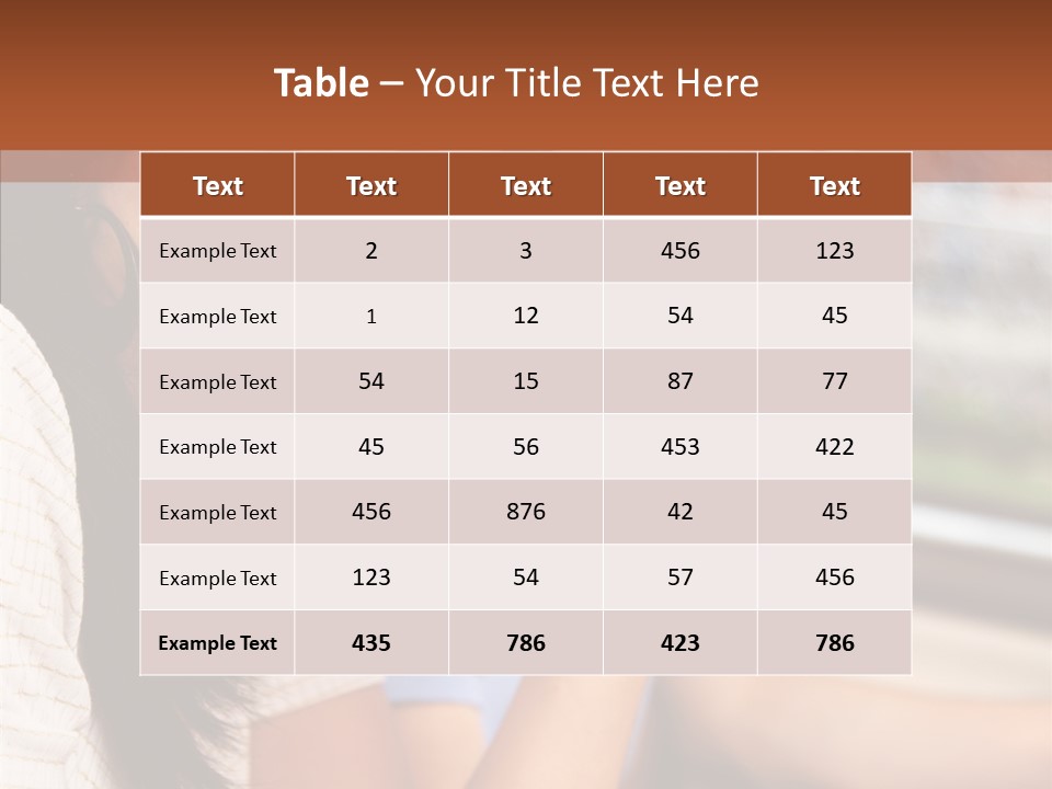 Cheerful Cup Brunette PowerPoint Template