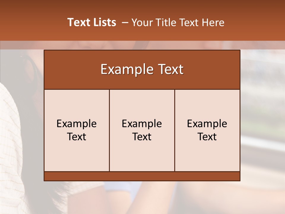 Cheerful Cup Brunette PowerPoint Template