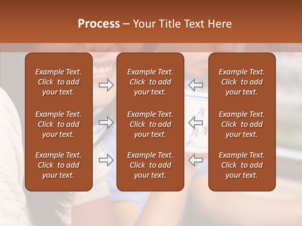 Cheerful Cup Brunette PowerPoint Template