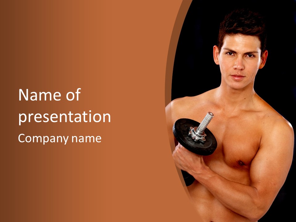 Handsome Dark Determination PowerPoint Template