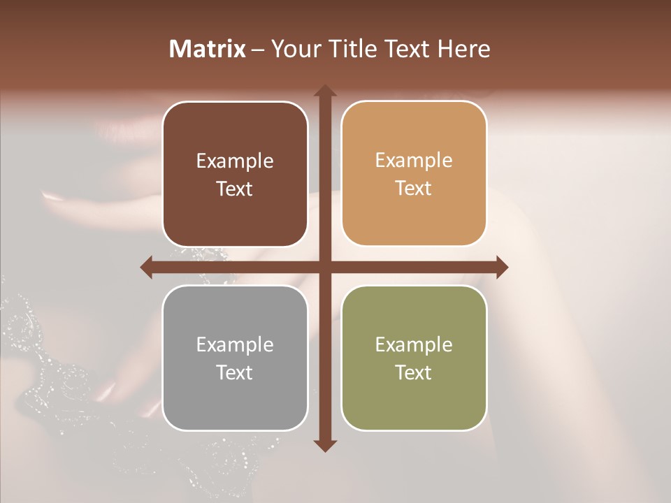 Finger Close Up Diamond PowerPoint Template