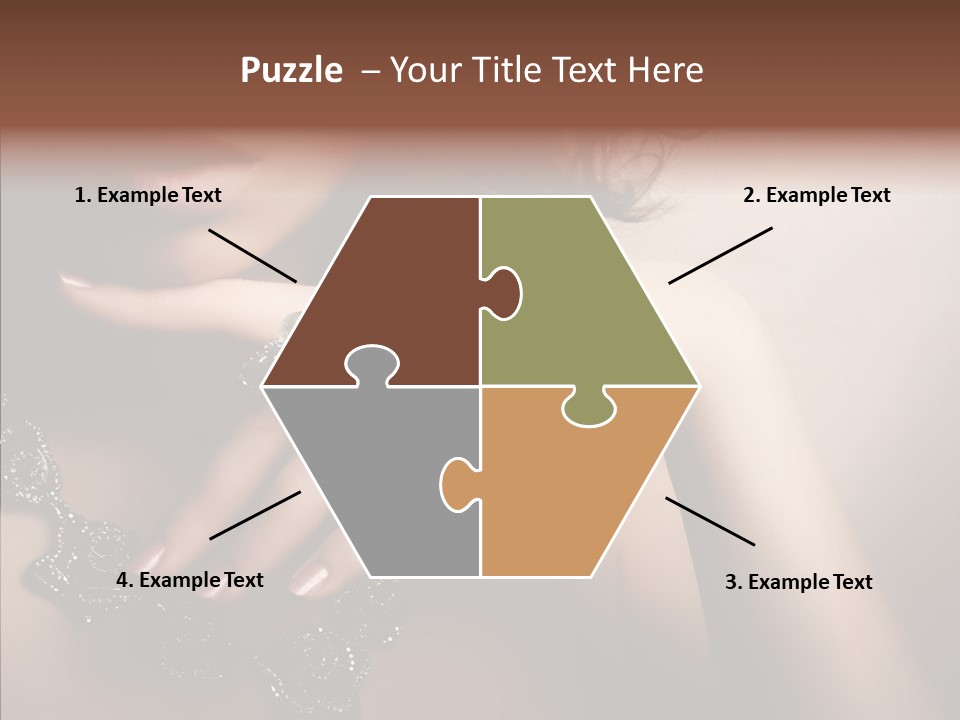 Finger Close Up Diamond PowerPoint Template