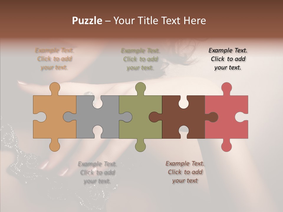 Finger Close Up Diamond PowerPoint Template