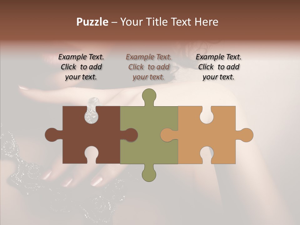 Finger Close Up Diamond PowerPoint Template