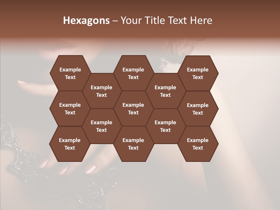 Finger Close Up Diamond PowerPoint Template