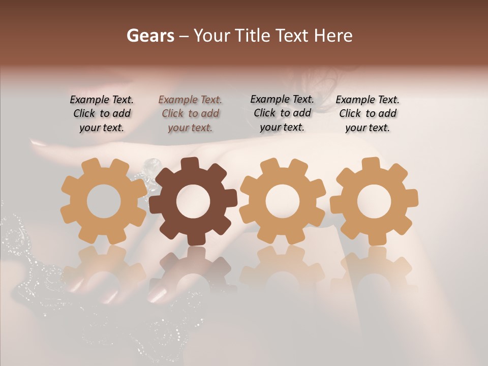 Finger Close Up Diamond PowerPoint Template