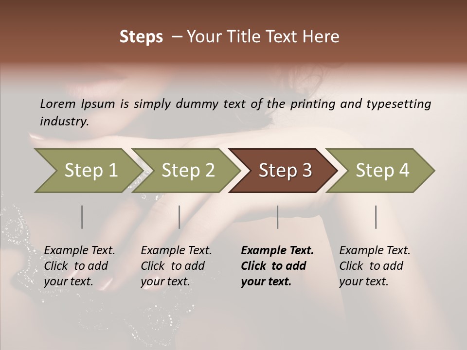 Finger Close Up Diamond PowerPoint Template