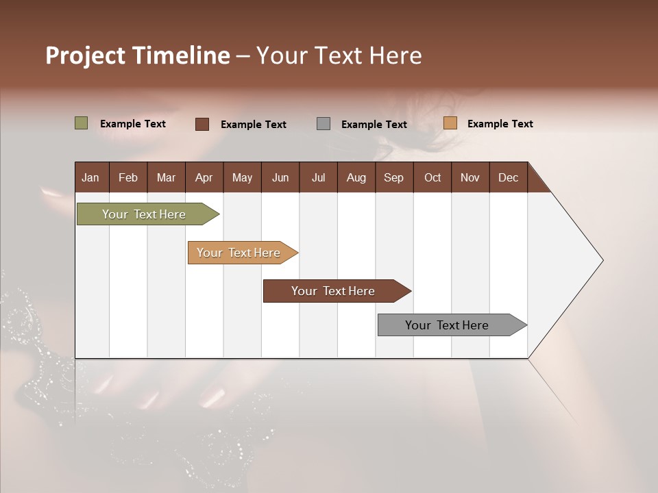 Finger Close Up Diamond PowerPoint Template