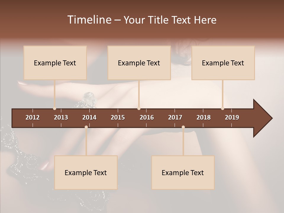 Finger Close Up Diamond PowerPoint Template