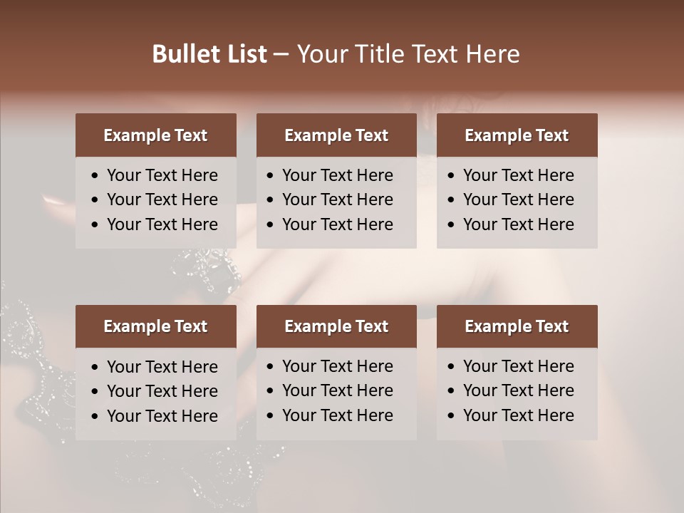 Finger Close Up Diamond PowerPoint Template