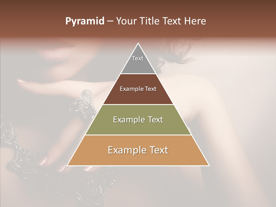 Finger Close Up Diamond PowerPoint Template