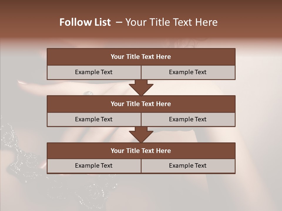 Finger Close Up Diamond PowerPoint Template