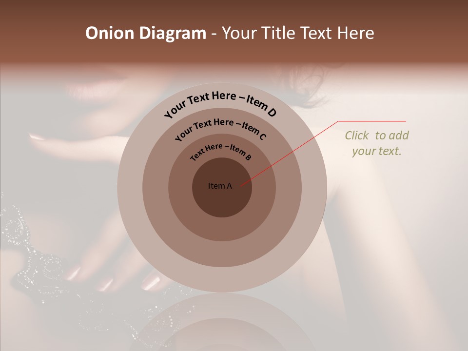 Finger Close Up Diamond PowerPoint Template