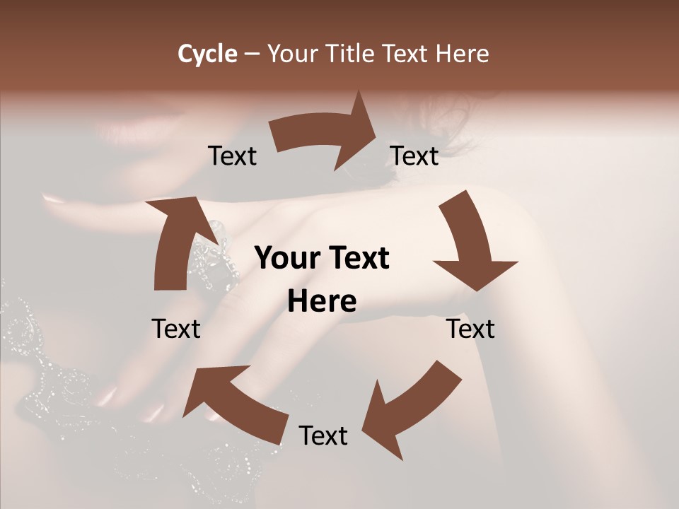 Finger Close Up Diamond PowerPoint Template