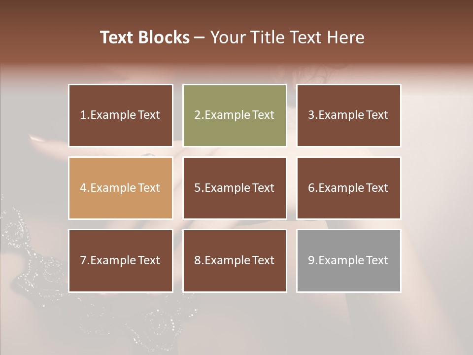 Finger Close Up Diamond PowerPoint Template