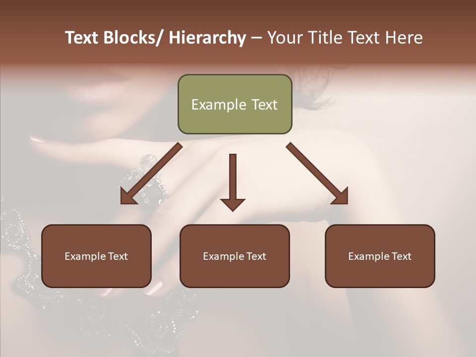 Finger Close Up Diamond PowerPoint Template