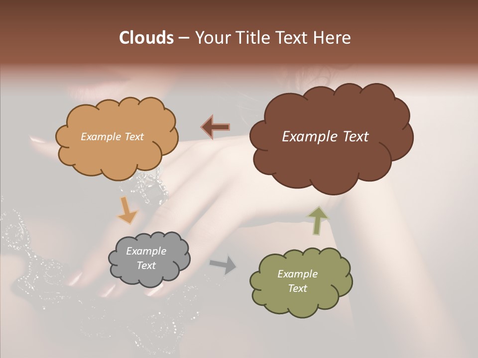 Finger Close Up Diamond PowerPoint Template