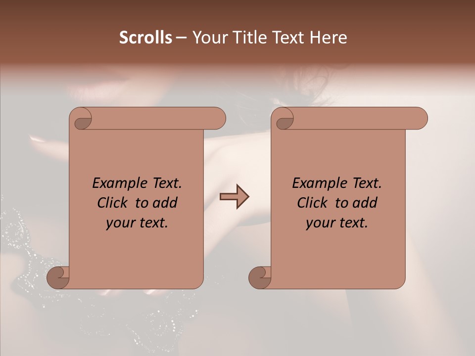 Finger Close Up Diamond PowerPoint Template
