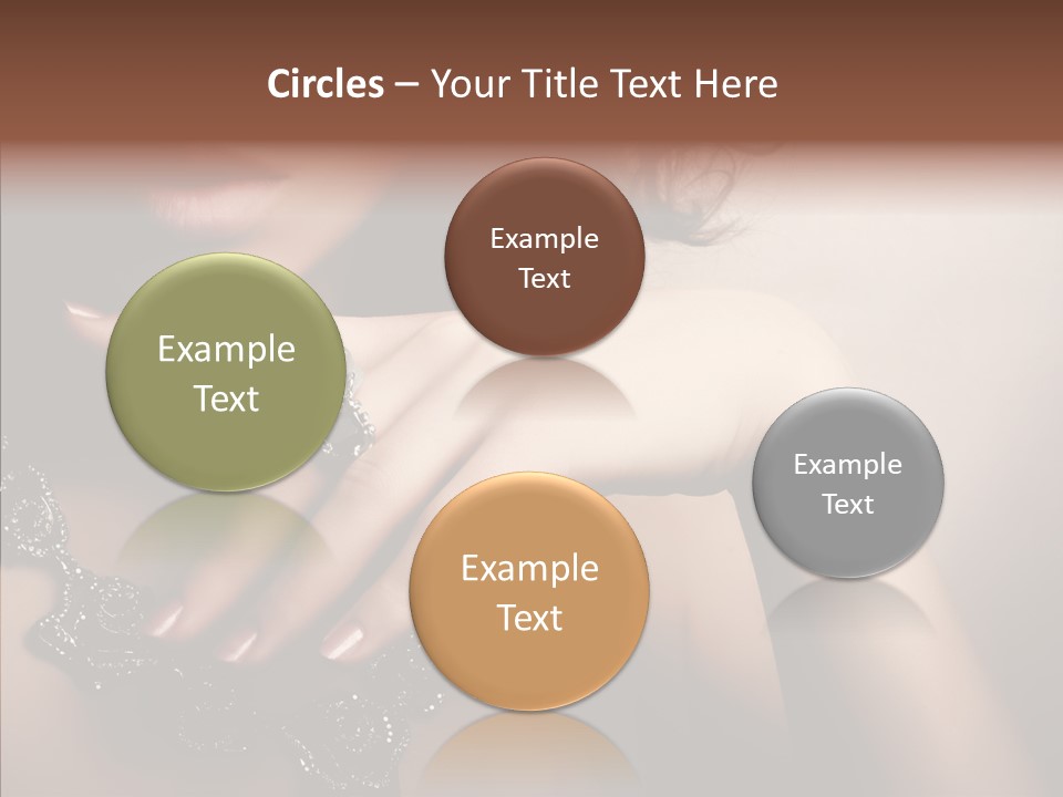 Finger Close Up Diamond PowerPoint Template