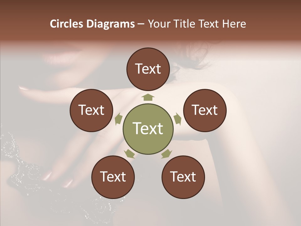 Finger Close Up Diamond PowerPoint Template