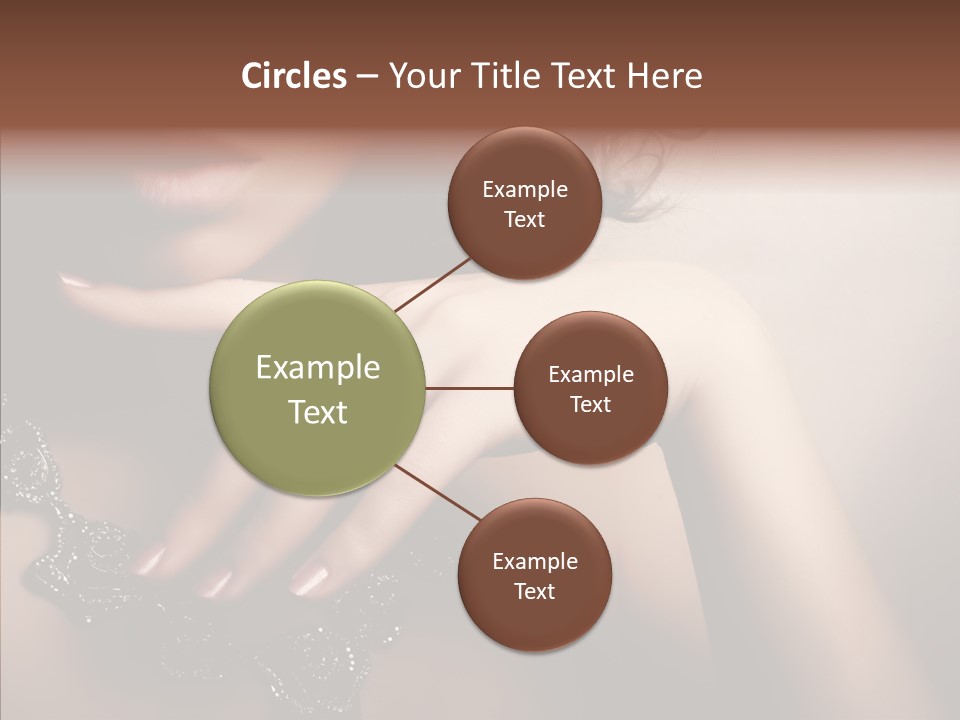 Finger Close Up Diamond PowerPoint Template