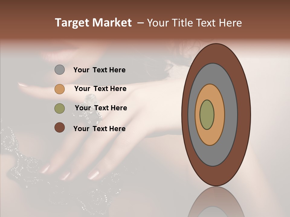 Finger Close Up Diamond PowerPoint Template