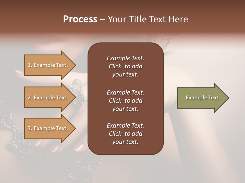 Finger Close Up Diamond PowerPoint Template