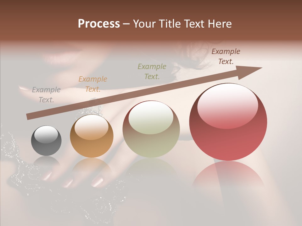 Finger Close Up Diamond PowerPoint Template