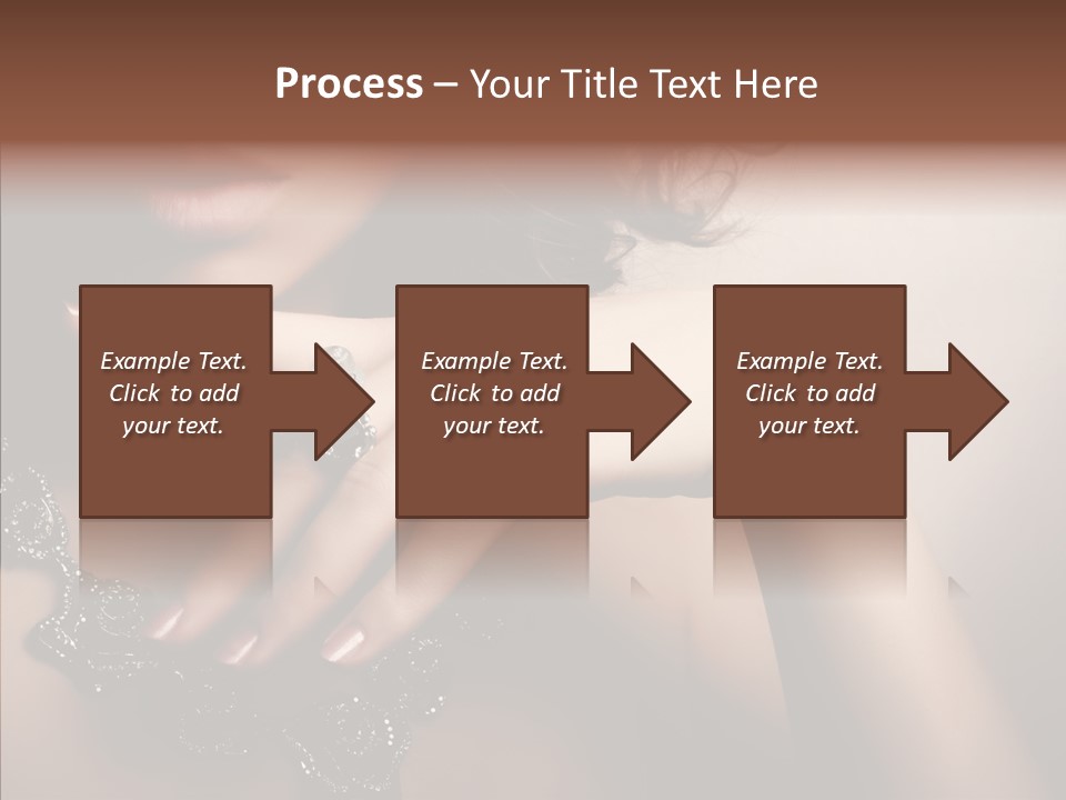 Finger Close Up Diamond PowerPoint Template