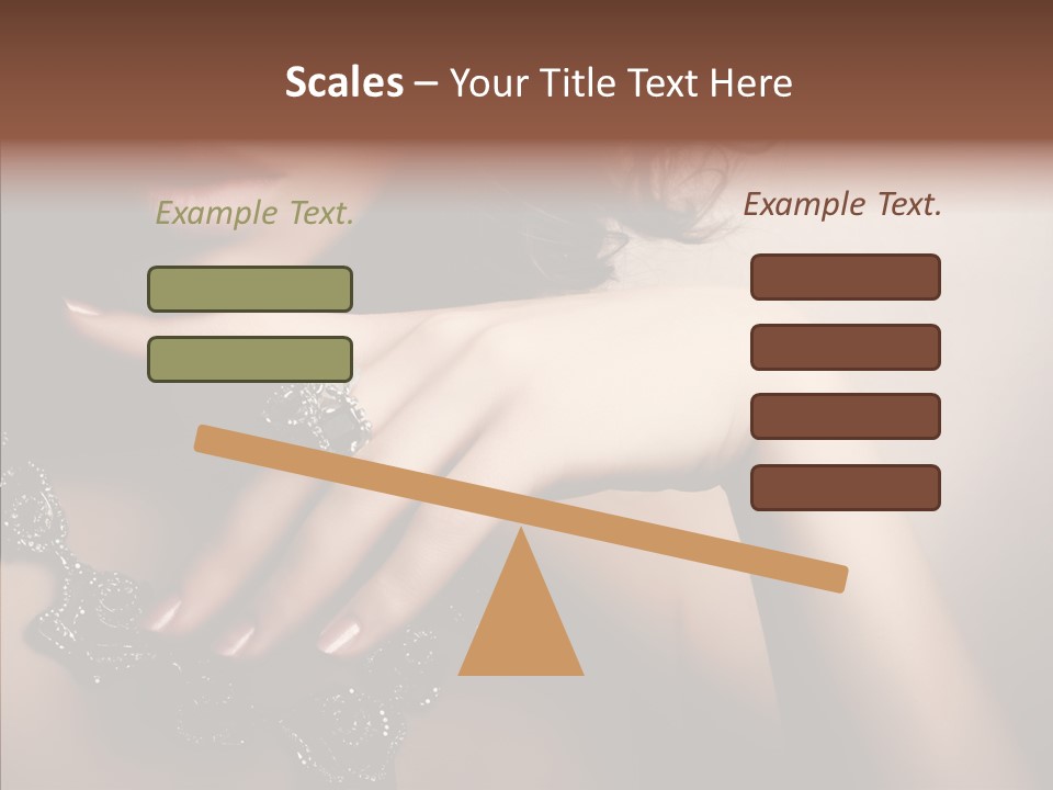 Finger Close Up Diamond PowerPoint Template