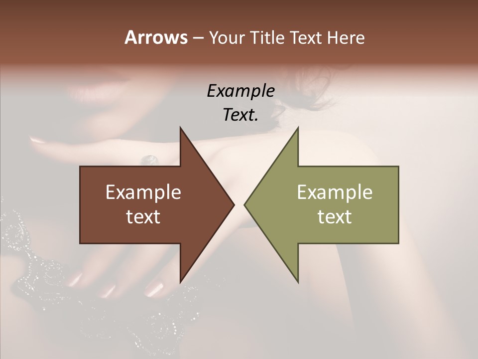 Finger Close Up Diamond PowerPoint Template