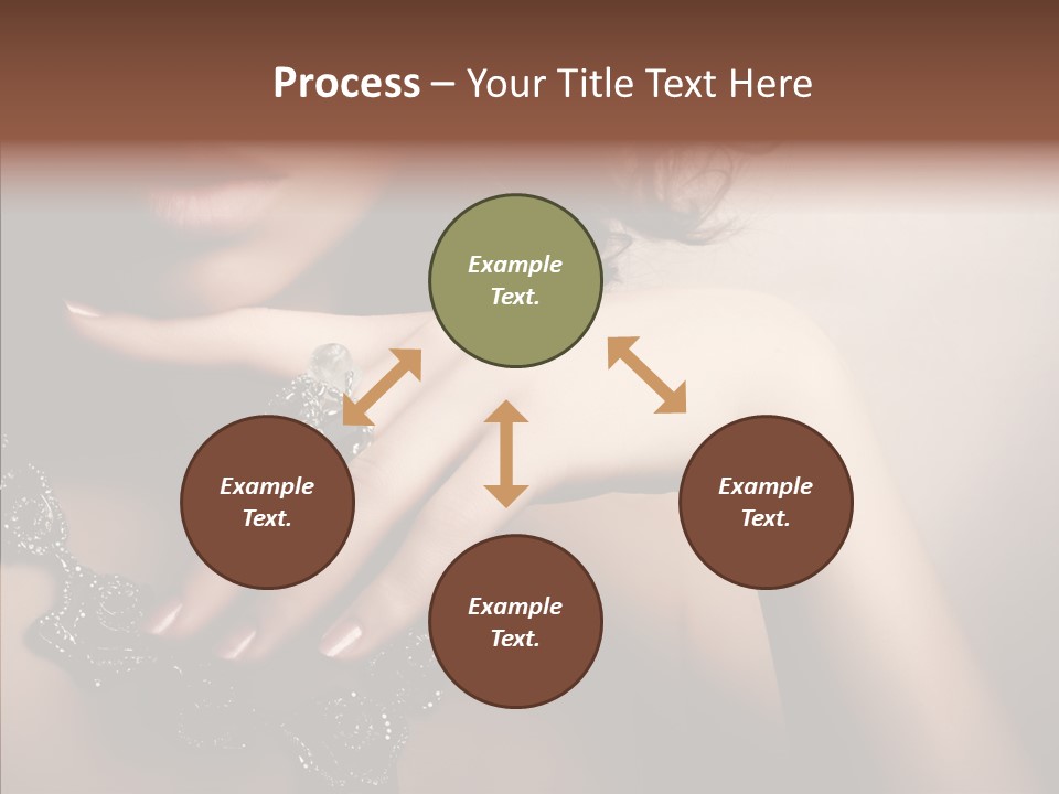 Finger Close Up Diamond PowerPoint Template