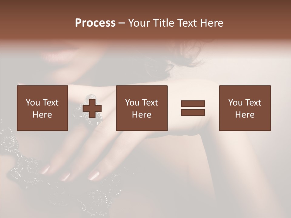 Finger Close Up Diamond PowerPoint Template