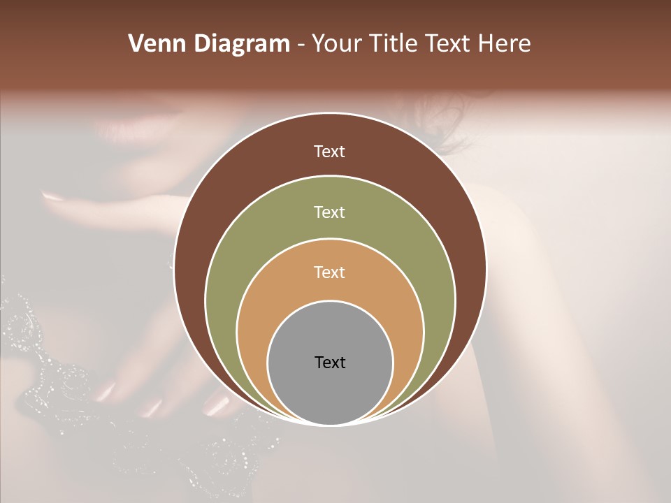 Finger Close Up Diamond PowerPoint Template