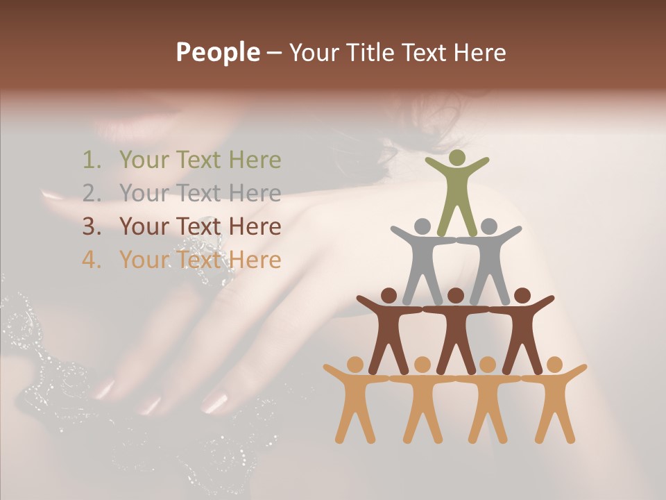 Finger Close Up Diamond PowerPoint Template