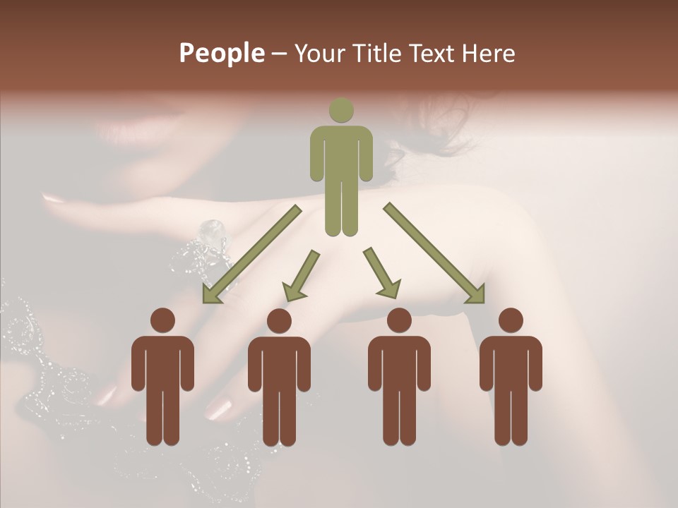 Finger Close Up Diamond PowerPoint Template