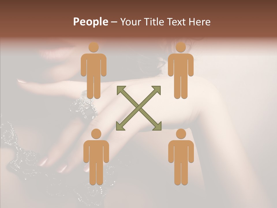 Finger Close Up Diamond PowerPoint Template