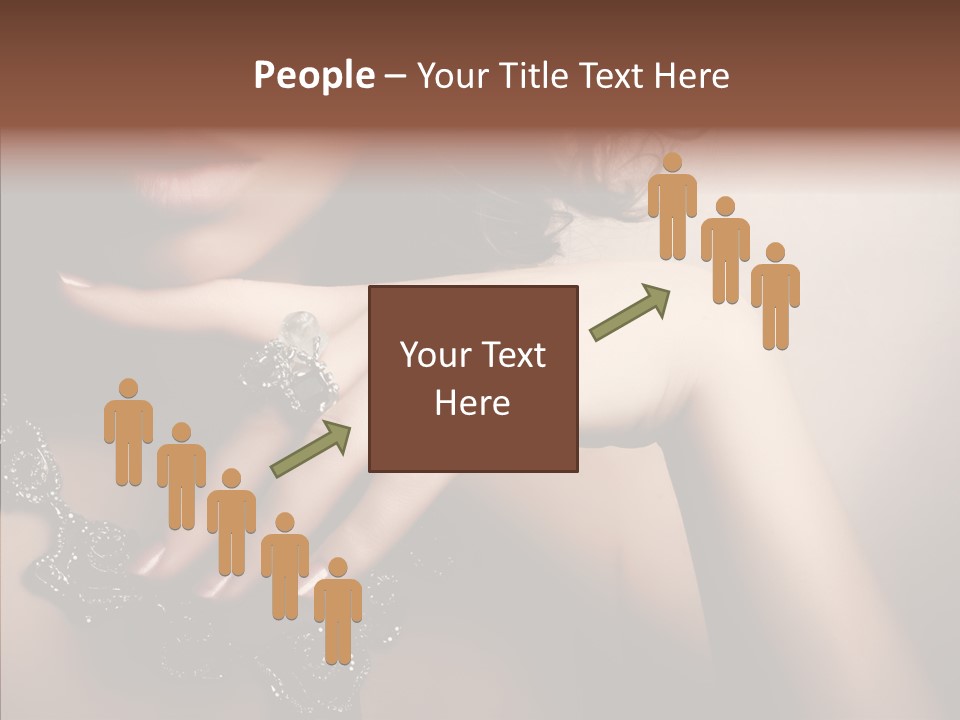 Finger Close Up Diamond PowerPoint Template