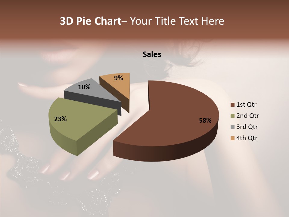 Finger Close Up Diamond PowerPoint Template