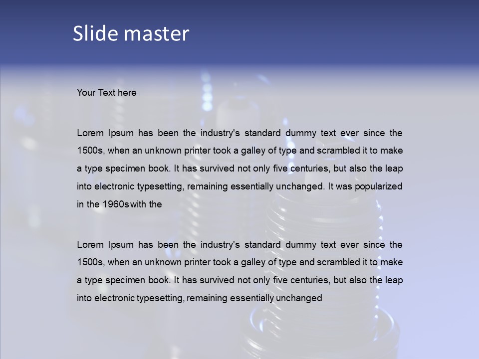 Objects Plug Electrode PowerPoint Template