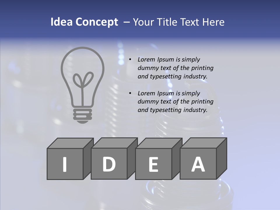 Objects Plug Electrode PowerPoint Template