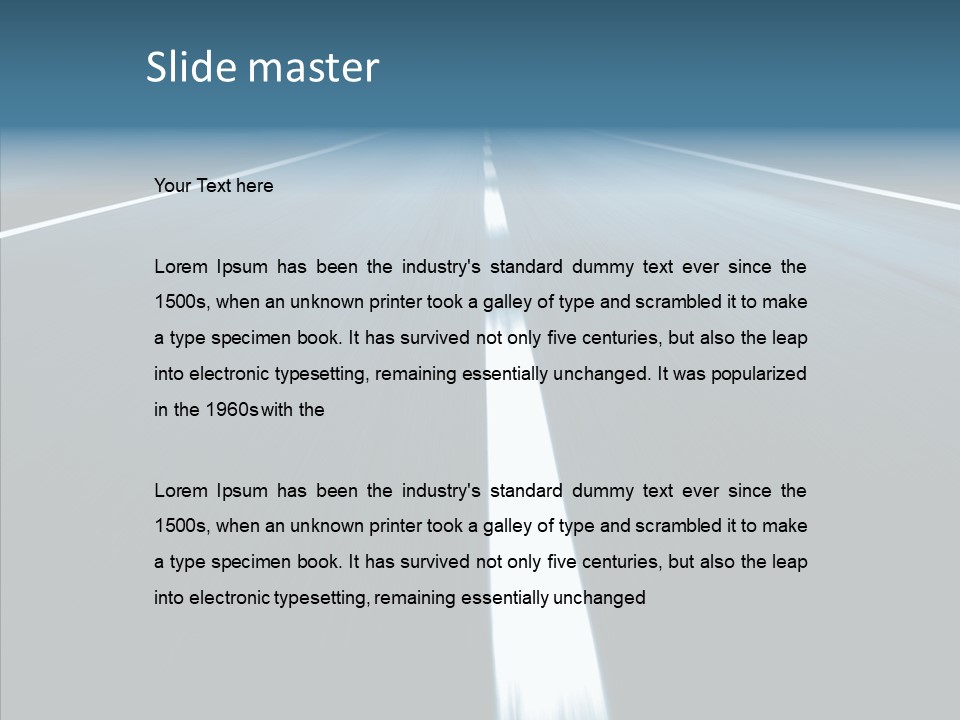 Expectation Dry Horizon PowerPoint Template