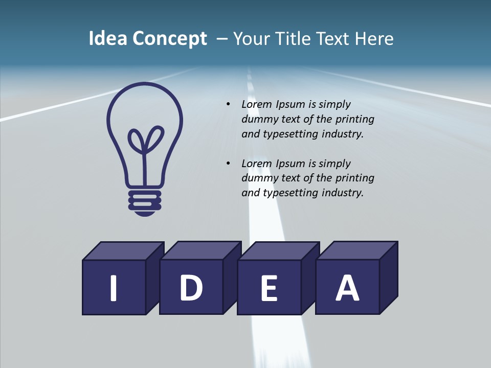 Expectation Dry Horizon PowerPoint Template